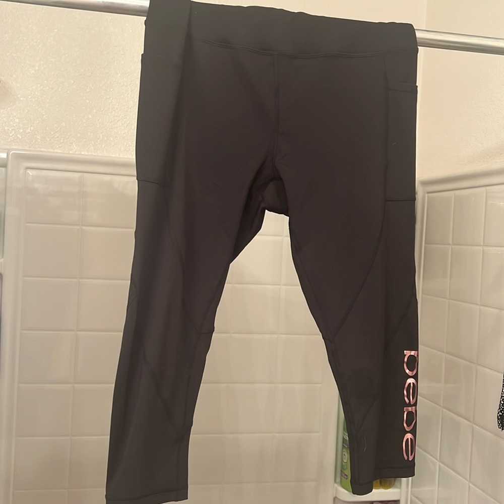 Bebe activewear stretch leggings, Black, Brand new
